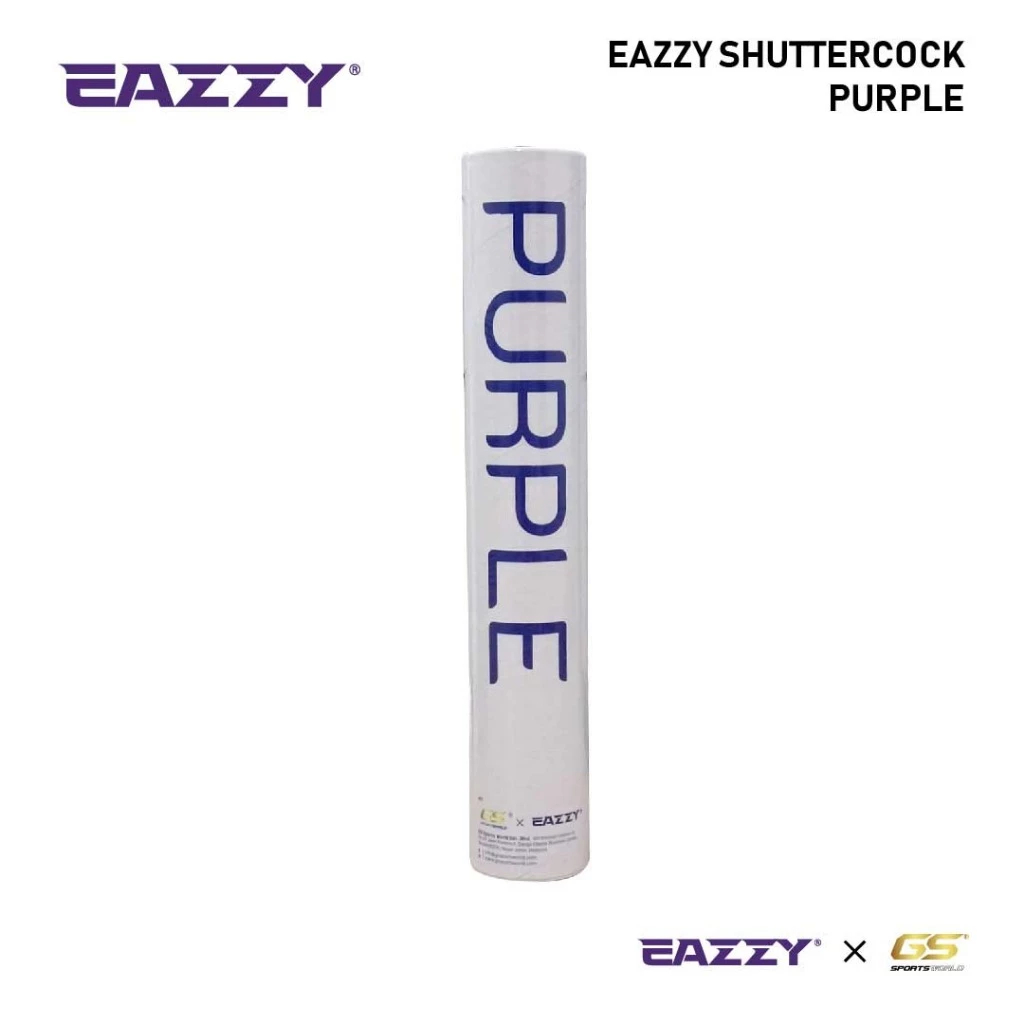 EAZZY Shuttlecock - Purple (12-Pack) - Image 3