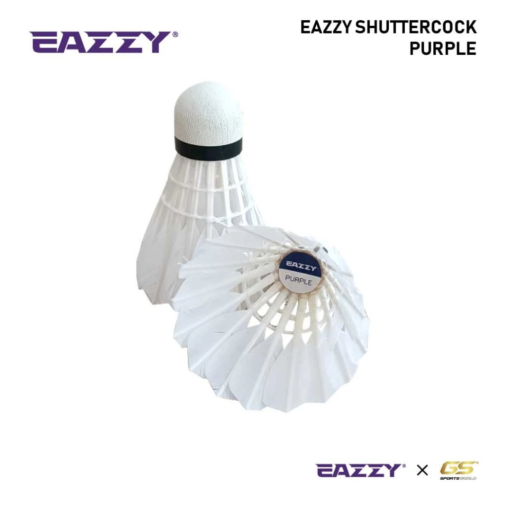 EAZZY Shuttlecock - Purple (12-Pack) - Image 4