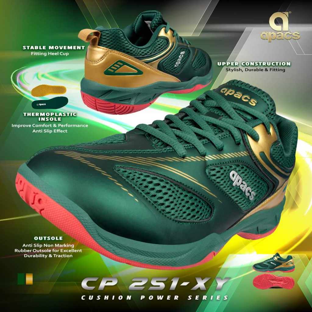 Alternative view of APACS CP 251-XY Badminton Shoes FREE SOCK (ORIGINAL)