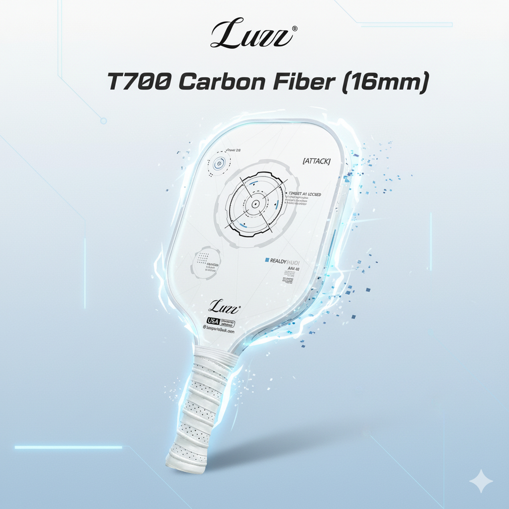 Luzz Pickleball Paddle Hud T700 Carbon Fiber (16mm) (100% ORIGINAL)