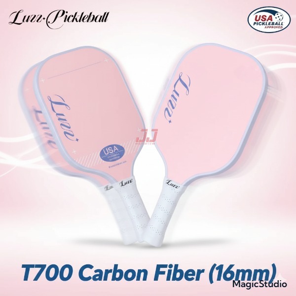 Luzz Pickleball Paddle Pink T700 Carbon Fiber (16mm) (100% ORIGINAL)