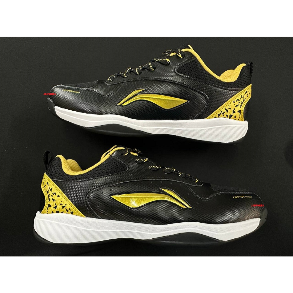 LI-NING Badminton Shoes ULTRA POWER (100% Original) BLACK GOLD AYTT045-3 - Image 4