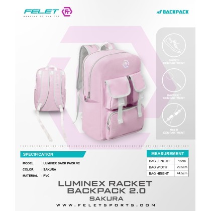 Alternative view of FELET LUMINEX BACKPACK 2.0 (100% ORIGINAL)