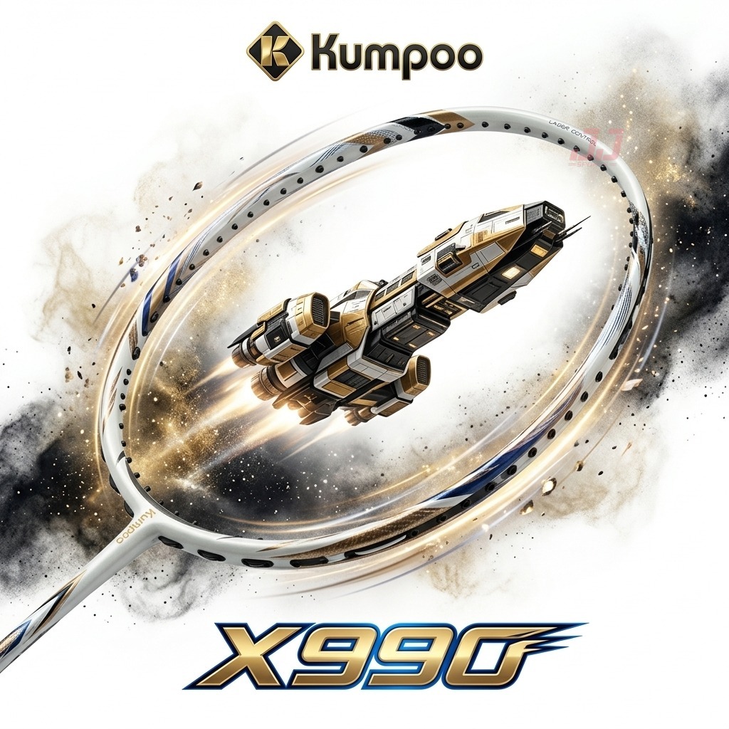 KUMPOO BADMINTON RACKET X990 (WHITE) Exclusive Wang Xiao Yu Malaysia Edition (100% ORIGINAL)