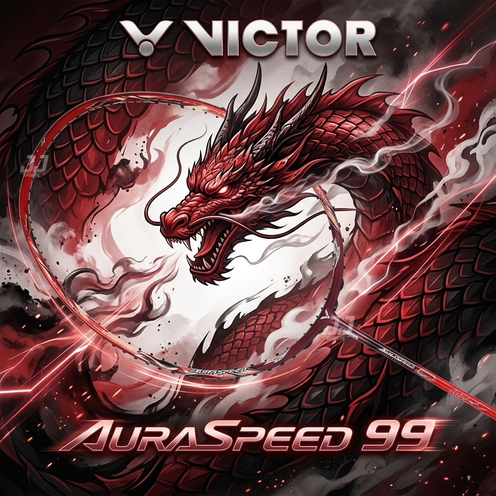 VICTOR AURASPEED 99 BADMINTON RACKET 4U ANDERS ANTONSEN WITH COVER (100% ORIGINAL)