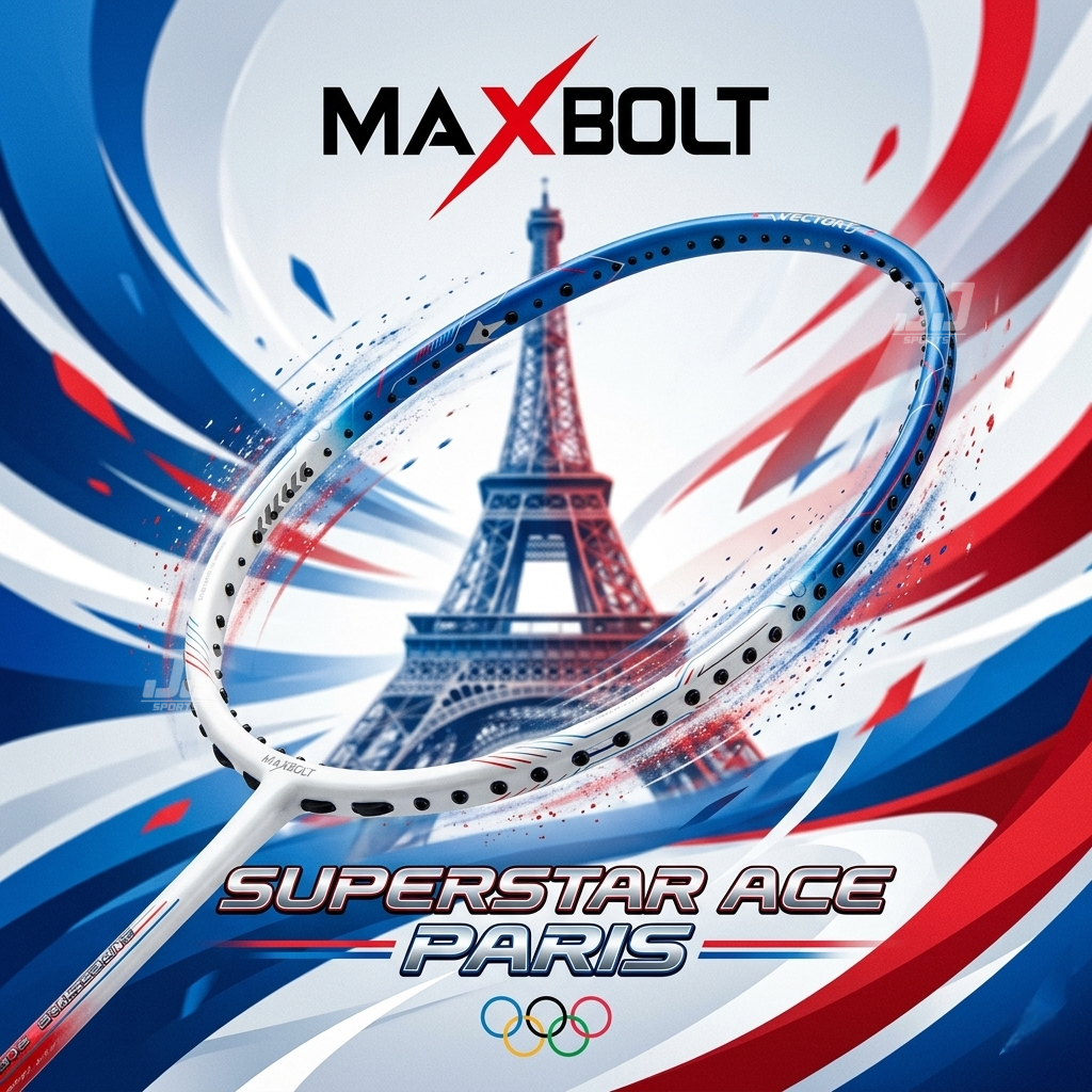 MAXBOLT SUPERSTAR ACE PARIS PACK BADMINTON RACKET (100%ORIGINAL)